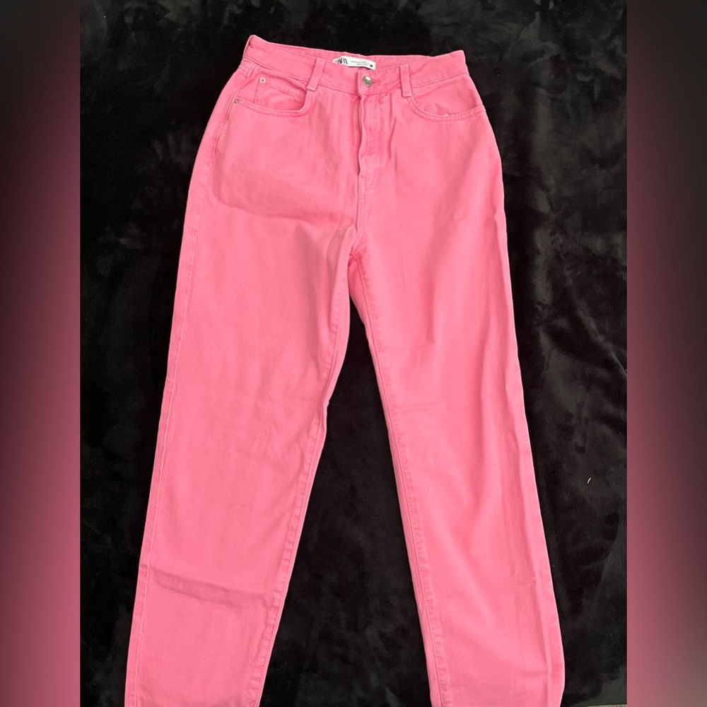 Zara pink high waisted pants